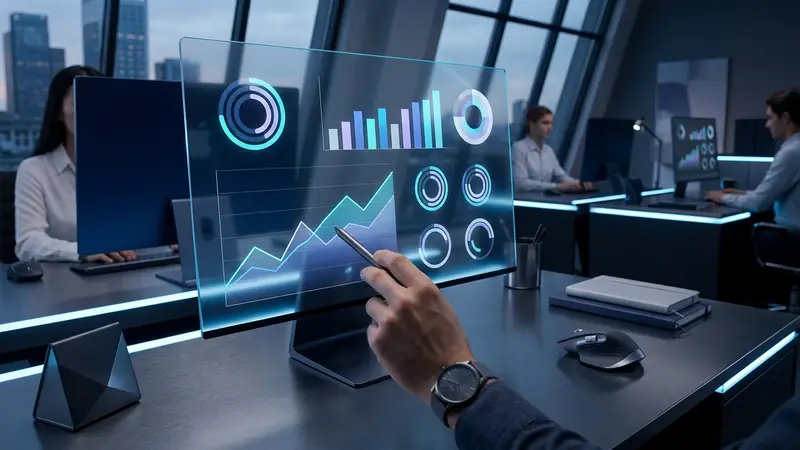 analytics dashboard showing online marketing campaign growth and charts