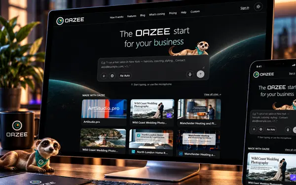 OAZEE — сайты за пару минут