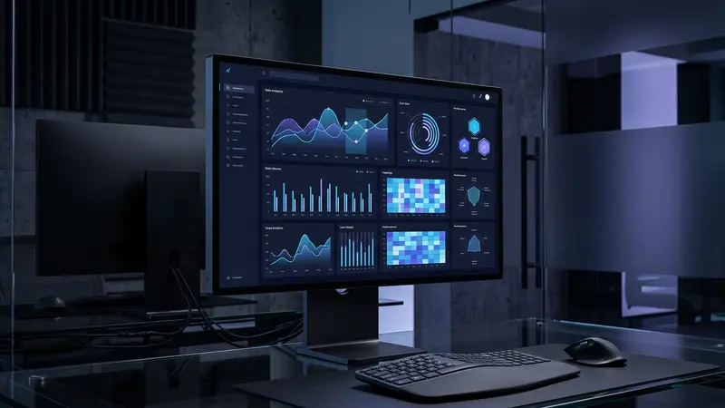 custom web application dashboard software analytics ui screen