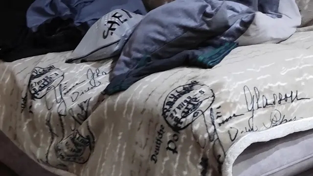 vyčištěná matrace před a po