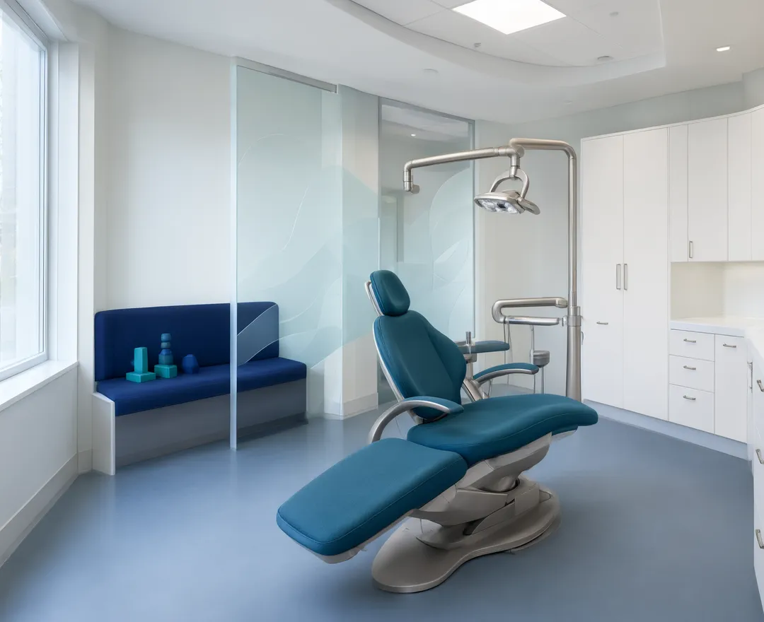 clinical pediatric and family dental room